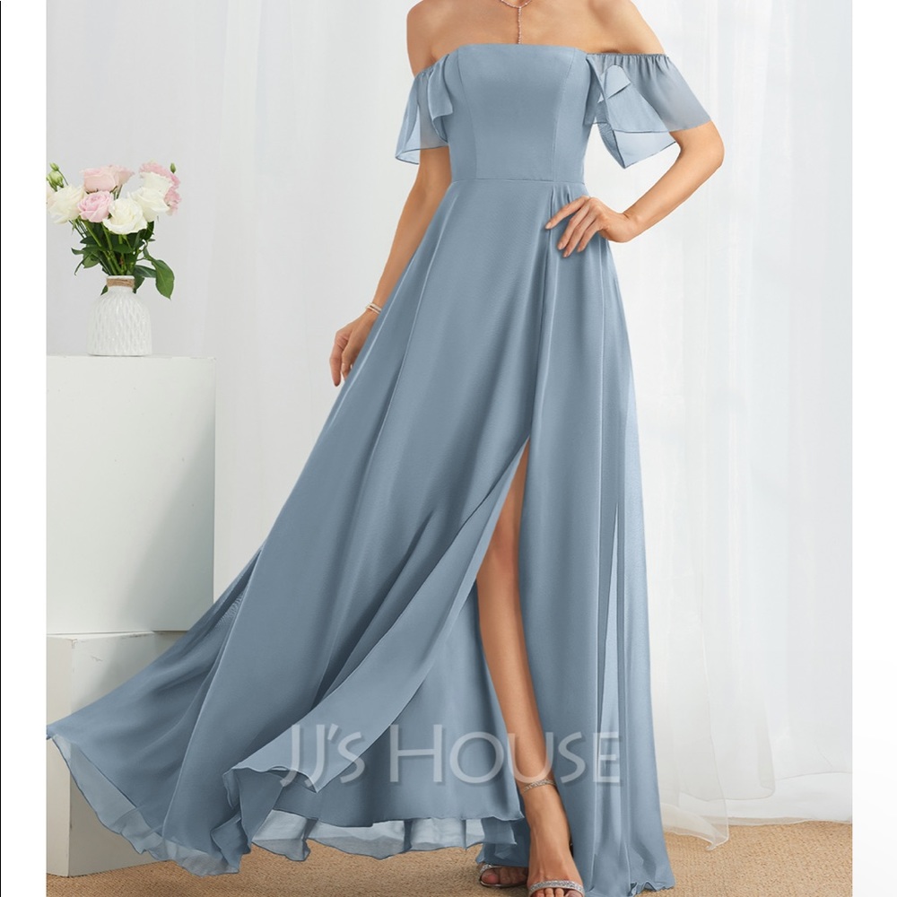 Dusty Blue Bridesmaid Dress
